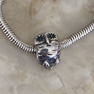 Pandora Wise Studious Owl Sterling Silver Charm Bead